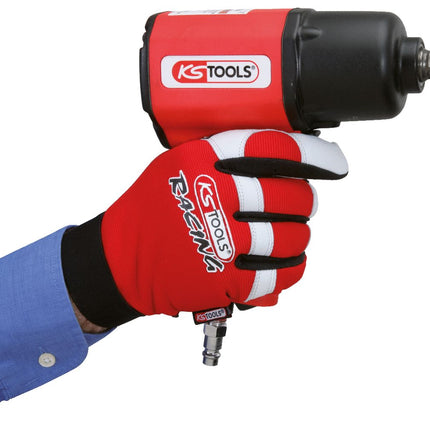 KS TOOLS Leder-Mechaniker-Handschuh, Vibrationsgedämmt, 11 ( 310.0260 ) - Toolbrothers