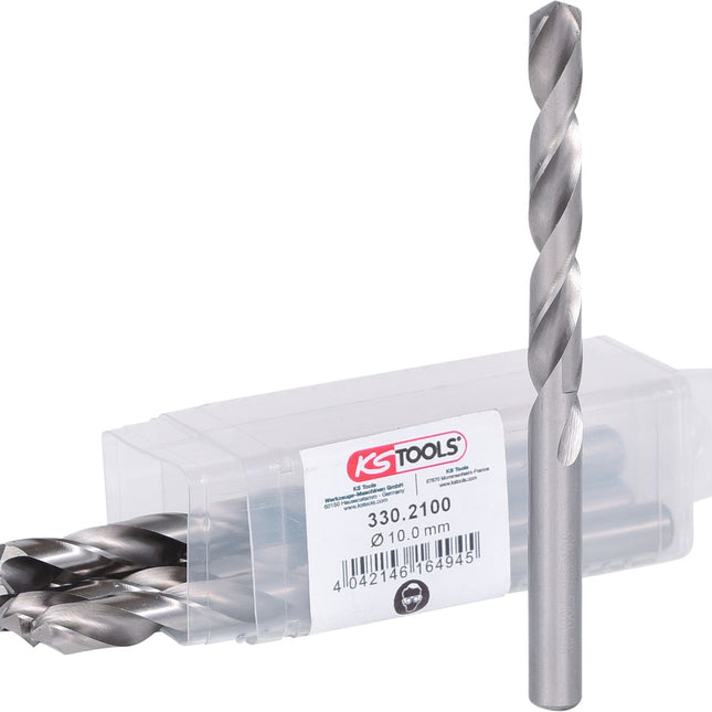 KS TOOLS HSS-G Spiralbohrer, 10mm, 5er Pack ( 330.2100 ) - Toolbrothers