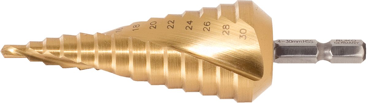 KS TOOLS Forets étagés HSS-TiN,Ø 6-30mm, 13 etages ( 330.2346 )