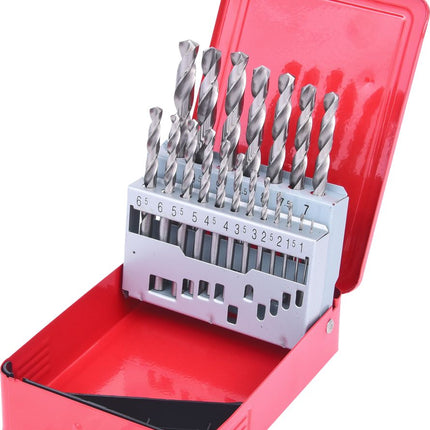 KS TOOLS HSS-G Spiralbohrer-Satz, Stahlblechkassette, 19-tlg 1-10mm ( 330.2610 ) - Toolbrothers