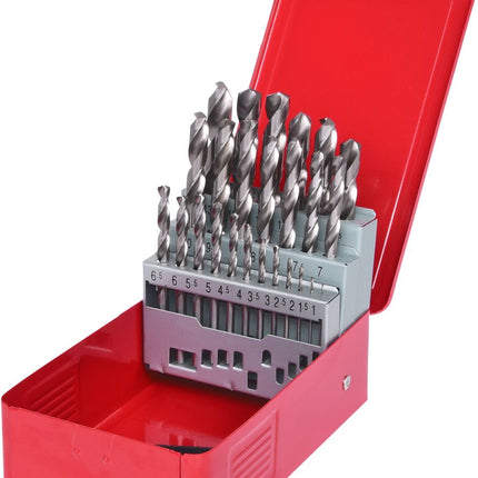 KS TOOLS HSS-G Spiralbohrer-Satz, Stahlblechkassette, 25-tlg 1-13mm ( 330.2613 ) - Toolbrothers