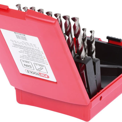 KS TOOLS HSS-G Spiralbohrer-Satz, Kunststoffkassette, 19-tlg 1-10mm ( 330.2620 ) - Toolbrothers