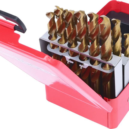 KS TOOLS HSS TiN Spiralbohrer-Satz, Stahlblechkassette 25-tlg 1-13mm ( 330.4613 ) - Toolbrothers