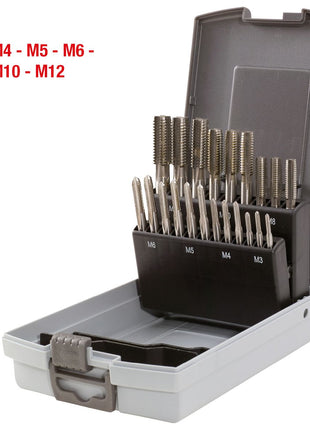 KS TOOLS HSS Handgewindebohrer-Satz M, Kunststoffkassette 21-tlgM3-M12 ( 336.0641 ) - Toolbrothers