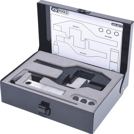 KS TOOLS Jeu d'outils de réglage moteur pour BMW / Mini / PSA, 7 pcs moteurs 1,4 ( 400.0875 )