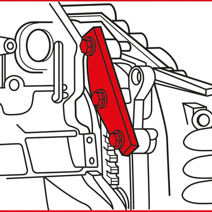 KS TOOLS Jeu d'outils de réglage moteur pour Ford / Land Rover / PSA / Volvo, 6 pcs ( 400.1625 )