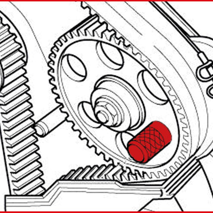 KS TOOLS Jeu d'outils de réglage moteur pour VAG / Volvo, 2 pcs ( 400.1725 )