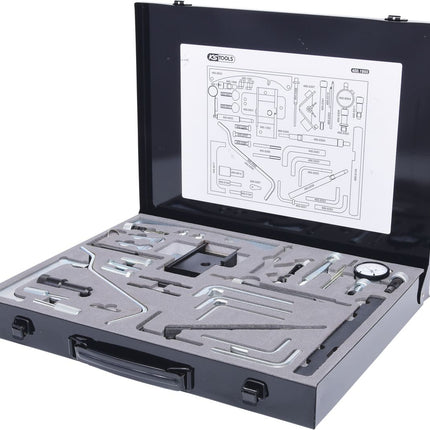 KS TOOLS Jeu d'outils de calage universels pour pompes d'injection de moteurs à essence et diesel, 41 pcs ( 400.1950 )