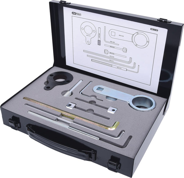 KS TOOLS Jeu d'outils de réglage moteur pour VAG, 9 pcs, Audi, Seat, Škoda, Volkswagen ( 400.2120 )
