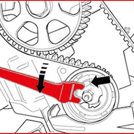 KS TOOLS Jeu d'outils de réglage moteur pour VAG, 21 pcs ( 400.2225 )