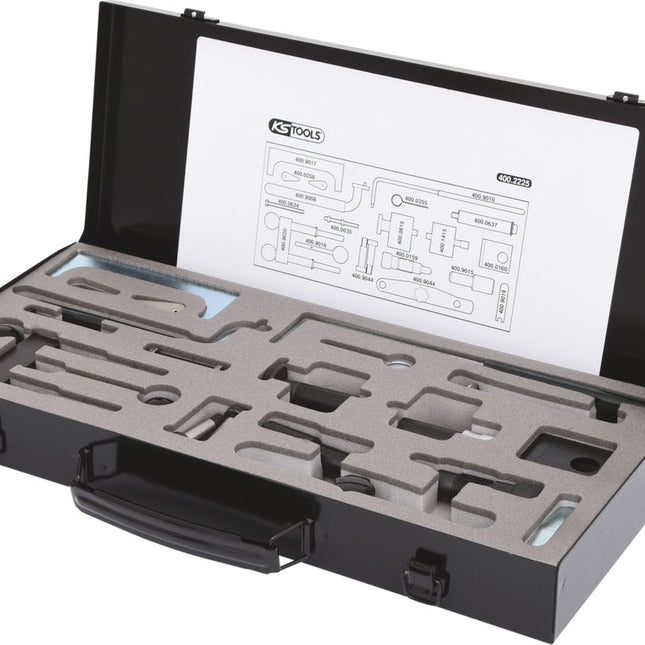 KS TOOLS Jeu d'outils de réglage moteur pour VAG, 21 pcs ( 400.2225 )