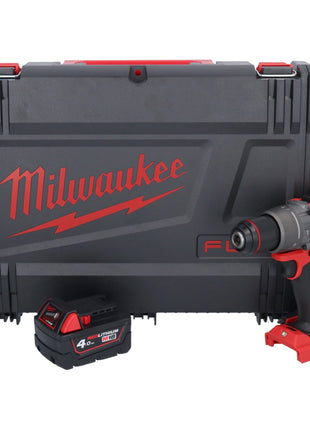 Taladro percutor inalámbrico Milwaukee M18 FPD3-401X 18 V 158 Nm sin escobillas + 1x batería 4,0 Ah + caja HD - sin cargador