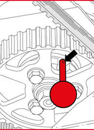 KS TOOLS Juego de herramientas de sincronización del motor para VAG, universal de 7 piezas ( 400.2700 )