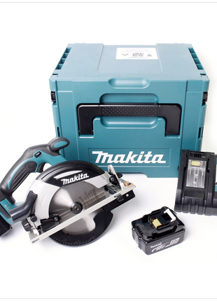 Makita DHS 630 RMJ 18 V 165 mm Akku Handkreissäge im Makpac mit 2x 4,0 Ah Akku + Ladegerät - Toolbrothers