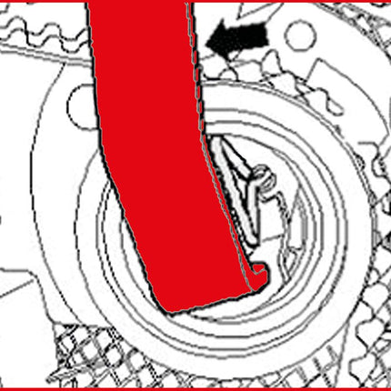 KS TOOLS Outil de fixation de tendeur pour clé à ergots ( 400.9011 )