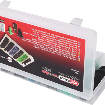 KS TOOLS Befestigungs-Clip-Satz für Opel, 300-tlg ( 420.0600 ) - Toolbrothers