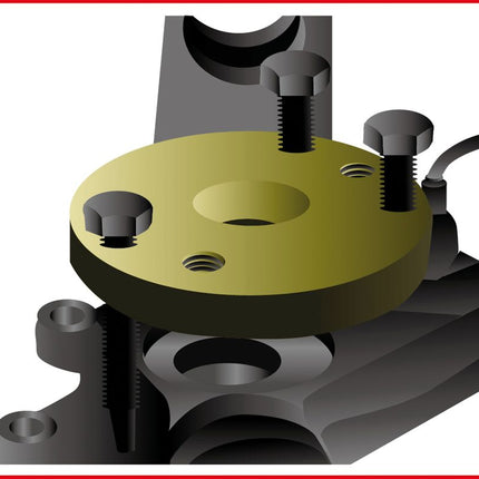 KS TOOLS Verstellbare Radlager-Platte ( 440.0100 ) - Toolbrothers