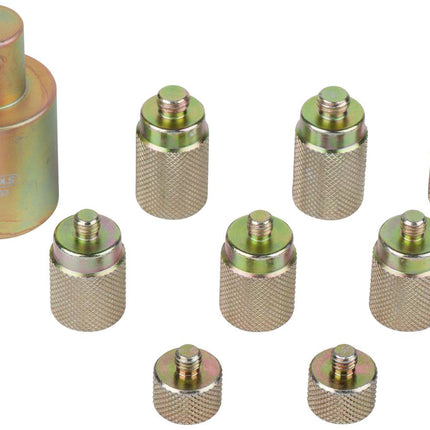 KS TOOLS Distanzschrauben-Satz, für Volkswagen Radlager, 9-tlg ( 440.0150 ) - Toolbrothers