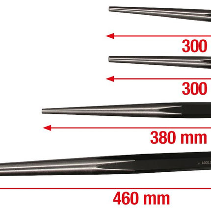 KS TOOLS Durchtreiber-Satz für Nutzfahrzeuge, 4-tlg ( 450.0090 ) - Toolbrothers