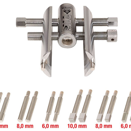KS TOOLS Vario-Muttern- und Kappenschlüssel-Satz, 13-tlg ( 450.0180 ) - Toolbrothers