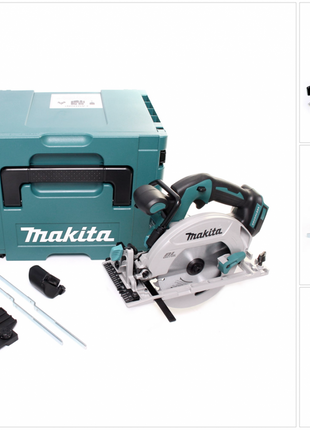 Makita DHS 680 ZJ akumulatorowa pilarka tarczowa 18 V 165 mm bezszczotkowa + adapter + Makpac - bez akumulatora, bez ładowarki