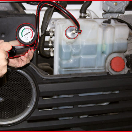 KS TOOLS Kühlsystem-Prüfgerät LKW, 9-tlg ( 455.0110 ) - Toolbrothers