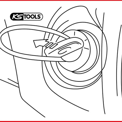 KS TOOLS Zündschloss Demontage-Nadel-Werkzeug-Satz für Mercedes, 4-tlg ( 500.1315 ) - Toolbrothers