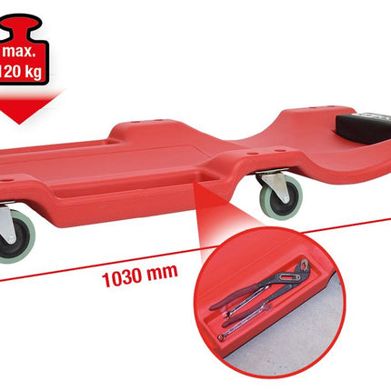 KS TOOLS Fahrbare Liege, L1030xB480xH115mm ( 500.8090 ) - Toolbrothers