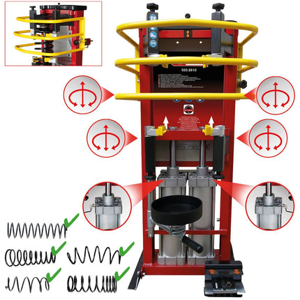 KS TOOLS Compresseur de ressort à air comprimé avec doubles cylindres ( 500.8810 )
