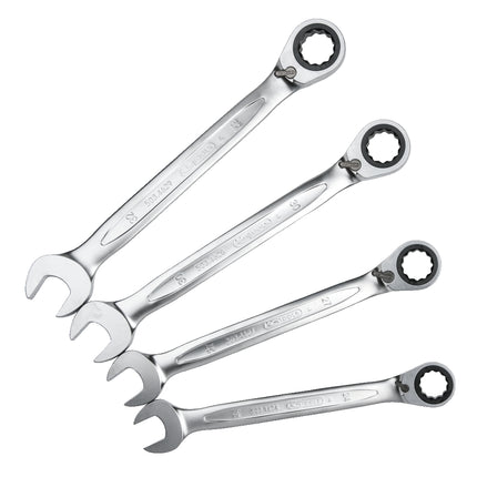 KS TOOLS GEARplus Ratschenringmaulschlüssel-Satz, umschaltbar, 4-tlg ( 503.4601 ) - Toolbrothers