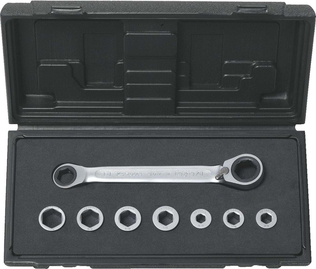 KS TOOLS Jeu de clés à cliquet à douilles, 8 pcs ( 503.4625 )