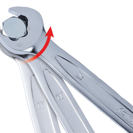 KS TOOLS DUO GEARplus Ringmaulschlüssel,Maul-Ratschenfunktion 30mm ( 503.5228 ) - Toolbrothers