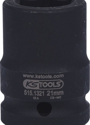 KS TOOLS 3/4" Sechskant-Kraft-Stecknuss, kurz, 21mm ( 515.1321 ) - Toolbrothers