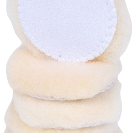 KS TOOLS Polierpad Lammfell, Ø 80,0mm, 5er Pack ( 515.5124 ) - Toolbrothers