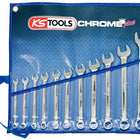 KS TOOLS CHROMEplus Ringmaulschlüssel-Satz, abgewinkelt, 11-tlg ( 518.0641 ) - Toolbrothers