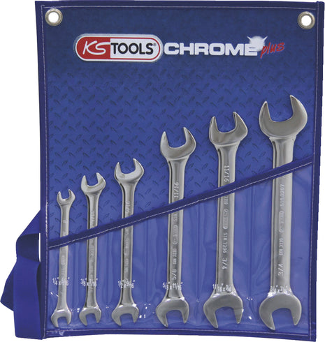 KS TOOLS CHROMEplus Doppel-Maulschlüssel-Satz, 6-tlg ( 518.3220 ) - Toolbrothers