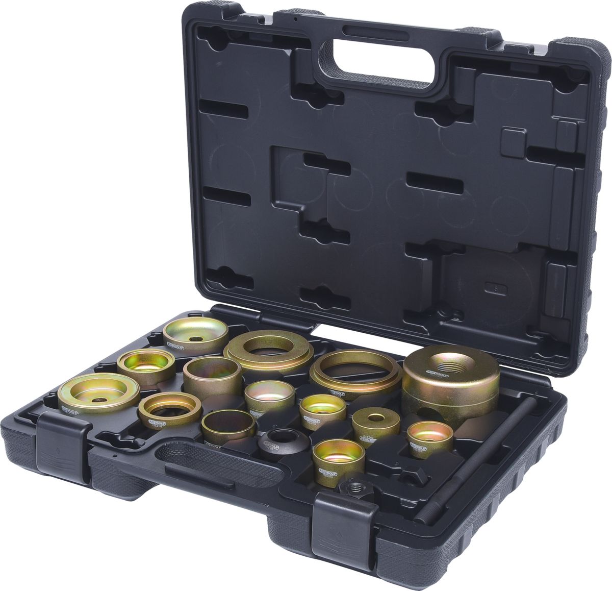 KS TOOLS Silentlagerwerkzeug-Satz für VAG Hinterachse, 18-tlg ( 700.2110 ) - Toolbrothers