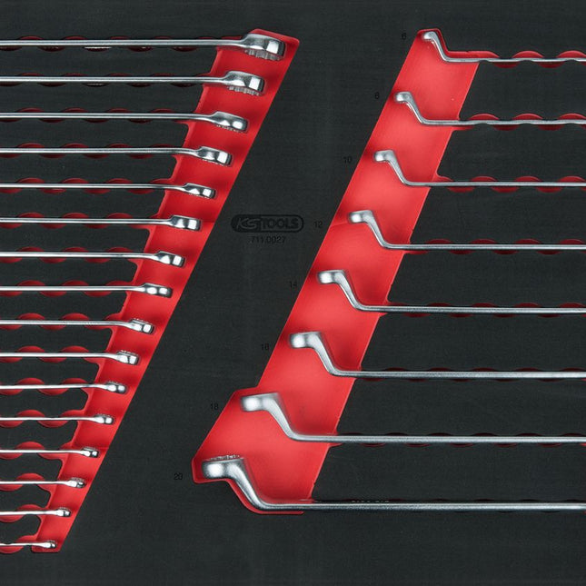 KS TOOLS Schlüssel-Satz, 24-tlg in 1/1 Systemeinlage ( 711.0027 ) - Toolbrothers