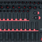 KS TOOLS 3/8'+1/2' SCS Module de clés à douille à choc, 73 pcs, modules système 1/1 ( 711.0073 )