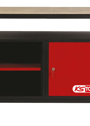 KS TOOLS Werkbank mit 1 Tür, H840xB1200xT600mm ( 865.0001 ) - Toolbrothers