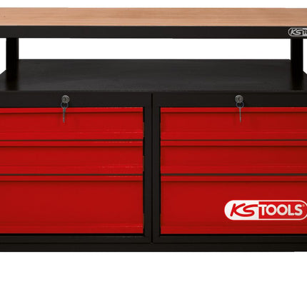 KS TOOLS Etabli d'atelier 6tiroirs 840x1200x600mm ( 865.0004 )