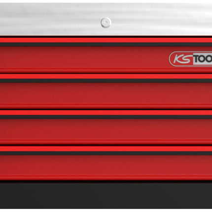 KS TOOLS PERFORMANCEplus P10TC SCHWARZ/ROT Werkstattwagenaufsatz mit 4 Schubladen ( 873.0004 ) - Toolbrothers