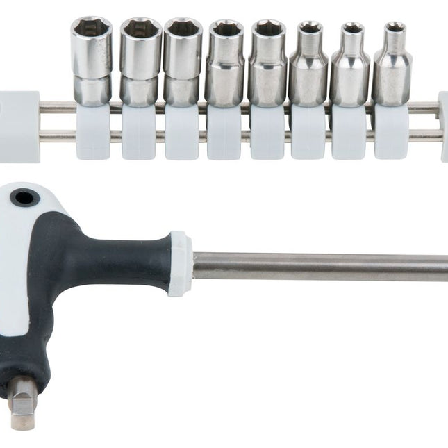 KS TOOLS Jeu de clés à douille EDELSTAHL, 9 pcs ( 910.2450 )