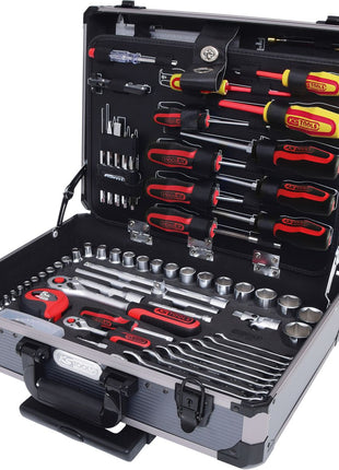 KS TOOLS Coffret de douilles et cliquets 1/4' + 1/2', 130 pcs ( 911.0630 )