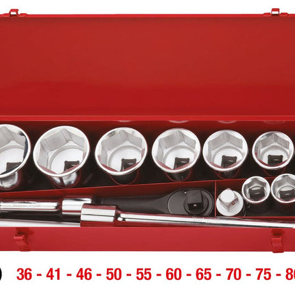 KS TOOLS 1' Coffret de douilles, 14 pcs ( 911.0815 )