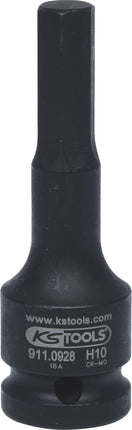 KS TOOLS 1/2" Kraft-Bit-Stecknuss Innensechskant, 10mm ( 911.0928 ) - Toolbrothers