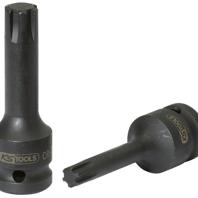 KS TOOLS 1/2" Kraft-Bit-Stecknuss für RIBE-Schrauben, M8 ( 911.0938 ) - Toolbrothers