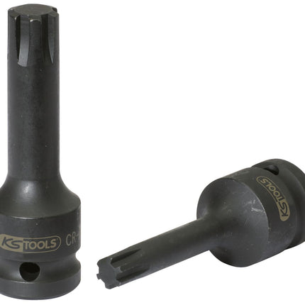 KS TOOLS 1/2" Kraft-Bit-Stecknuss für RIBE-Schrauben, M13 ( 911.0942 ) - Toolbrothers