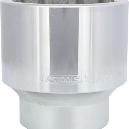 KS TOOLS 1" 12-kant-Stecknuss, kurz, 70 mm ( 911.1064 ) - Toolbrothers