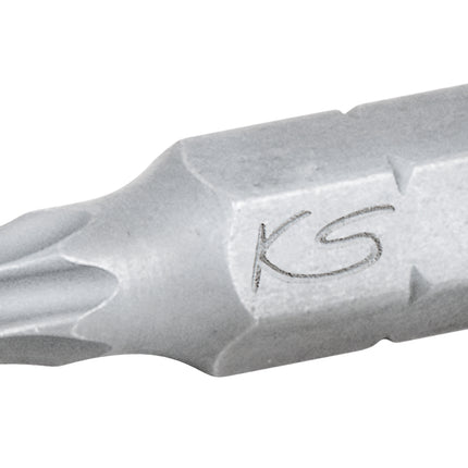 KS TOOLS 1/4' Embout de vissage Torx avec tête arrondie, 25mm, T20, pack de 5 ( 911.3394 )
